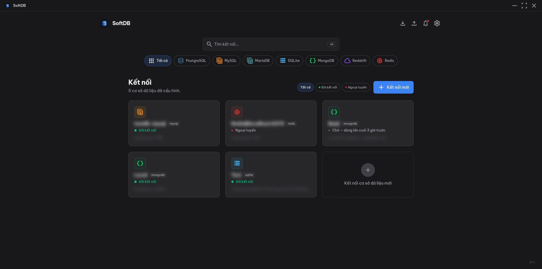 SoftDB Connection Hub